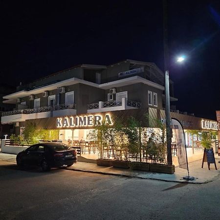 Hotel Kalimera Apartments Ammoudia Bagian luar foto